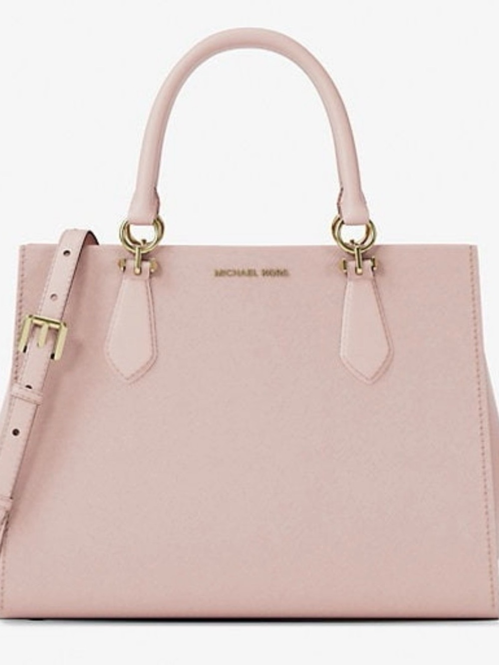 MICHAEL KORS Marilyn Blush Leather Top-Handle Satchel